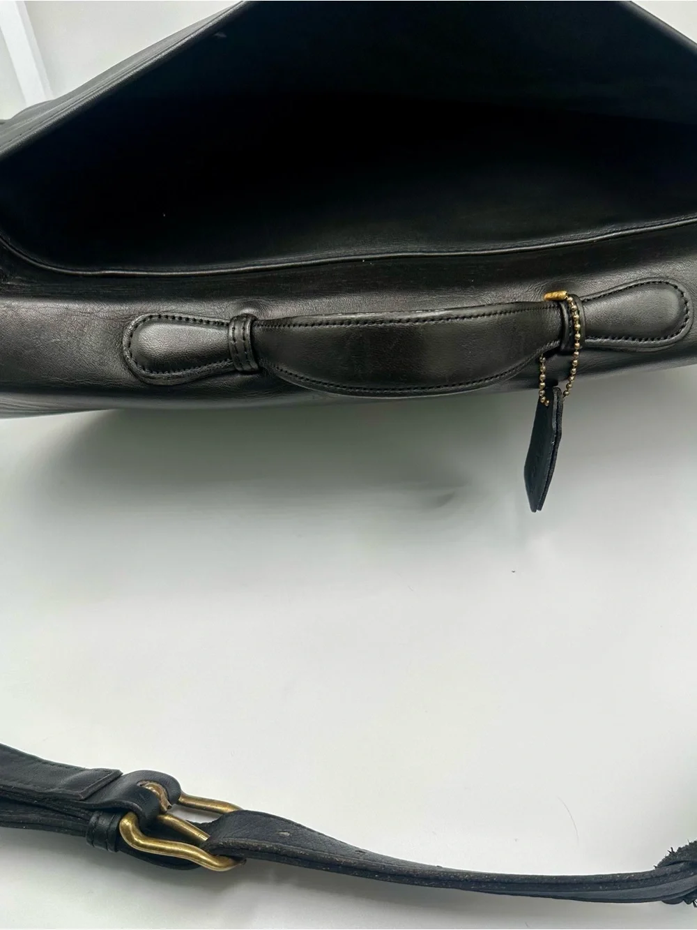 Coach Lexington Briefcase 5265 Black Leather Vintage 2002 Messenger Bag